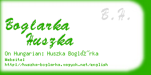 boglarka huszka business card